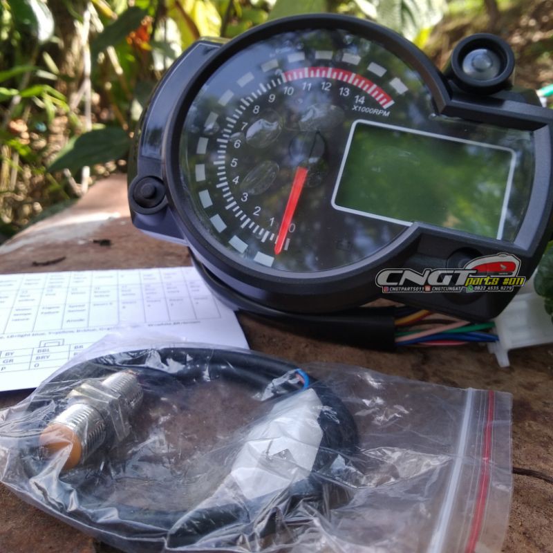 Spido Koso RX2N RX2 Speedo Koso RX2N RX2 Speedometer Koso RX2N RX2 Digital Import Set Speed Sensor