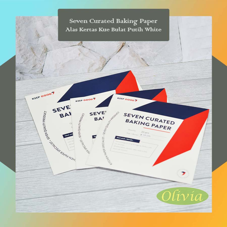 Kertas Roti Putih Bulat / Seven Round Baking Paper / Kertas Baking Bulat Anti Lengket