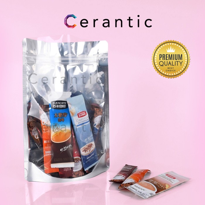 Standing Pouch Kombinasi Plastik Aluminium Foil 10x15 - 100gr (Beras) Premium