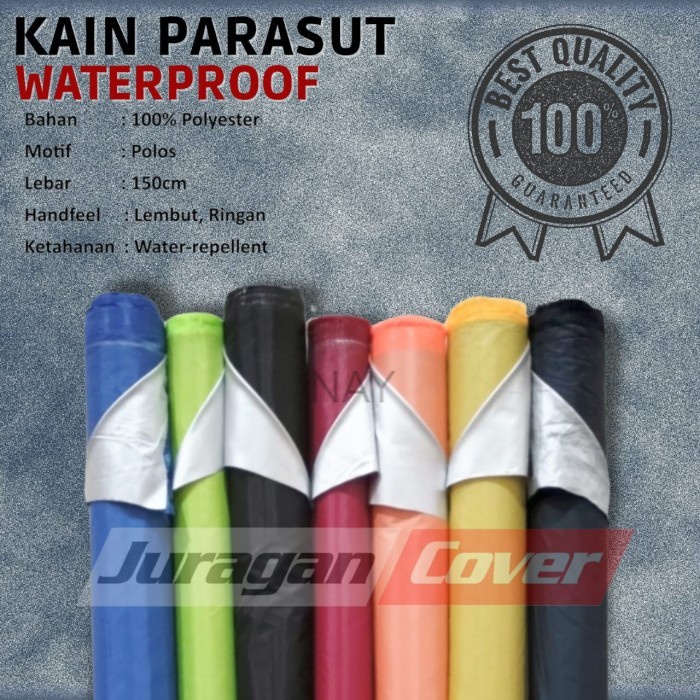 bahan kain parasit anti air. kain waterproof 190T