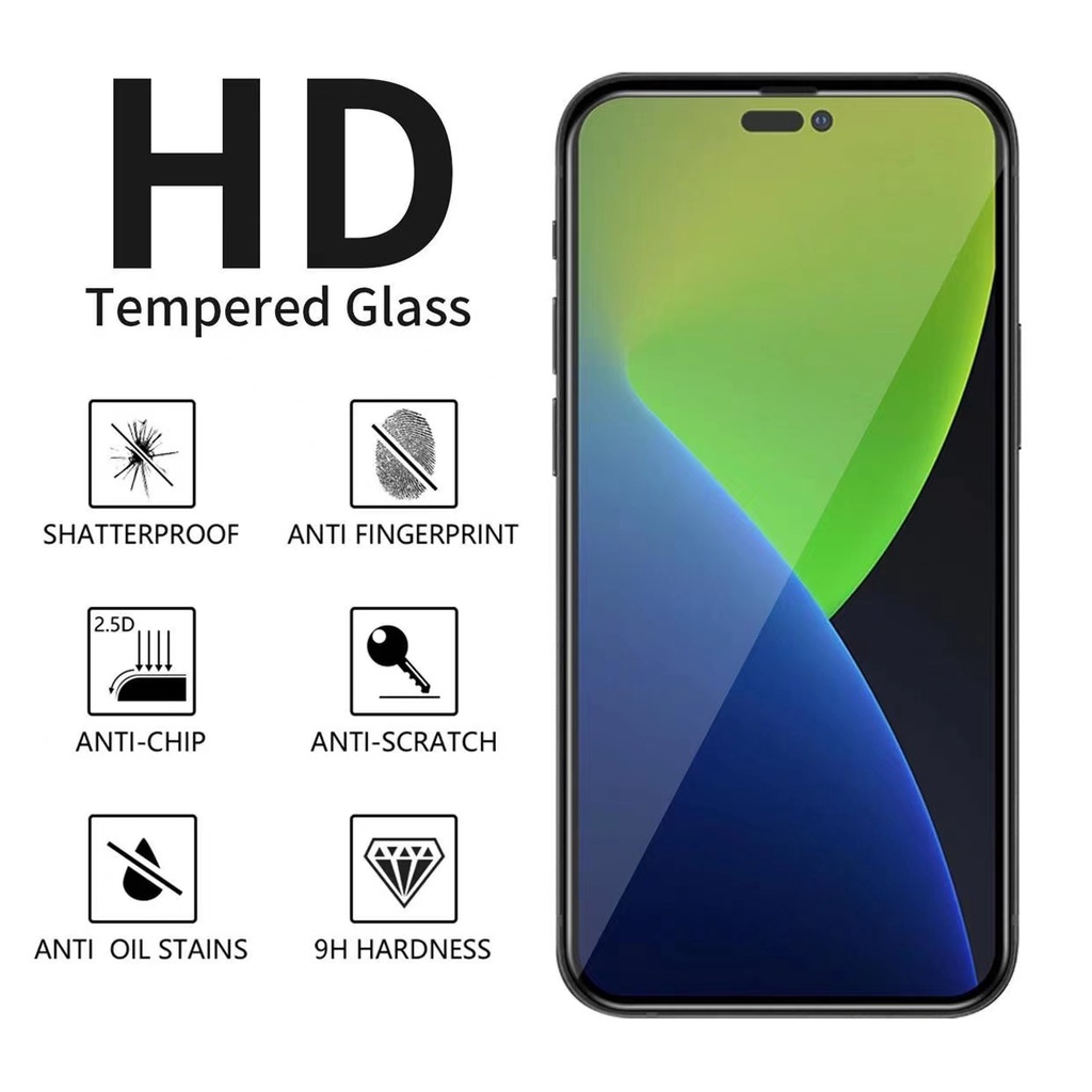 Pelindung Layar Tempered Glass 10D Anti Glare / AG Matte Untuk iPhone 14 Plus 14 Pro Max