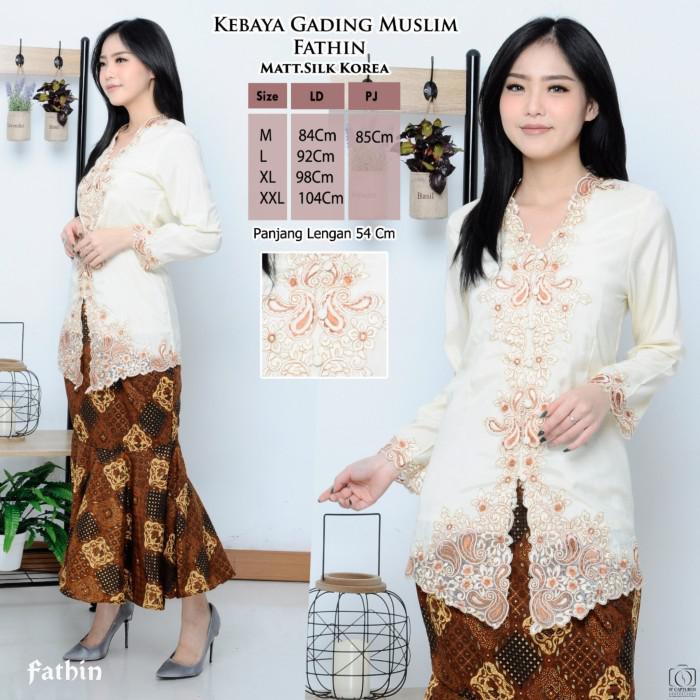 Dores Atasan Kebaya Encim Modern Silky Muslim - Fathin, 2L