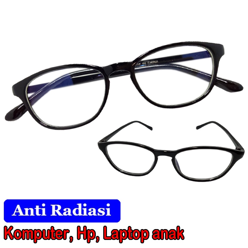 Kacamata anak anti radiasi layar komputer hp kaca mata anal lensa blue ligh bocking kids glasses blueray