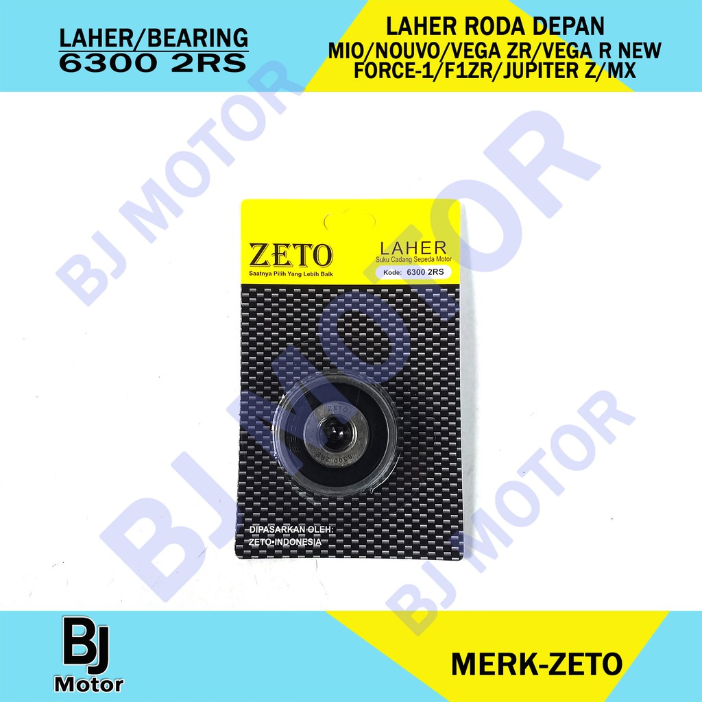 Laher Bearing Roda Depan Motor Yamaha Bebek Matic Mio Vega Jupiter 6300 2rs Shopee Indonesia