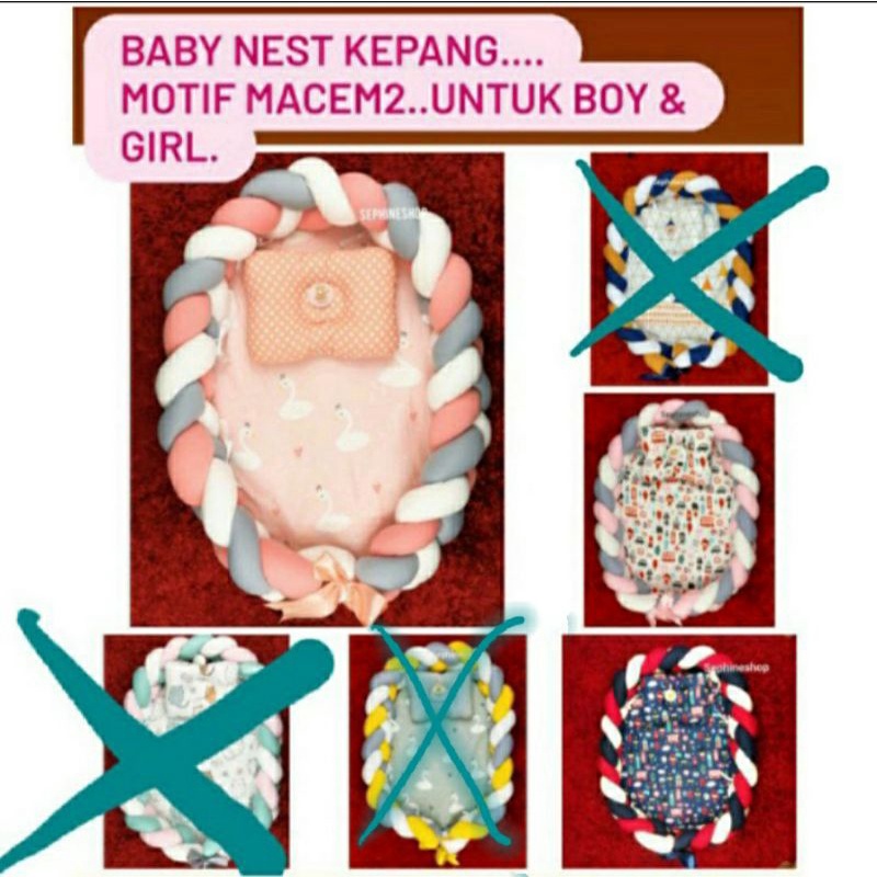 KASUR BAYI KEPANG MATRAS BAYI/PERLENGKAPAN TEMPAT TIDUR BAYI BARU LAHIR/ KADO LAHIRAN/BABYSHOP