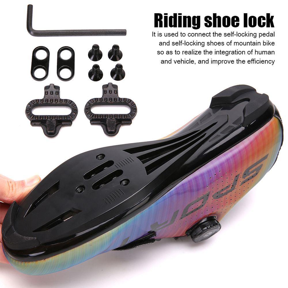 Lanfy pedal Sepeda Cleat Clipless MTB Bike Cleats locking Plate Bagian Sepeda Self-locking pedal pedal pedal Plat Clip