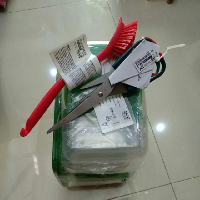 [ 1set Isi 17pcs ] Tempat Kontainer Makanan Container Food Tempat Penyimpanan Makanan