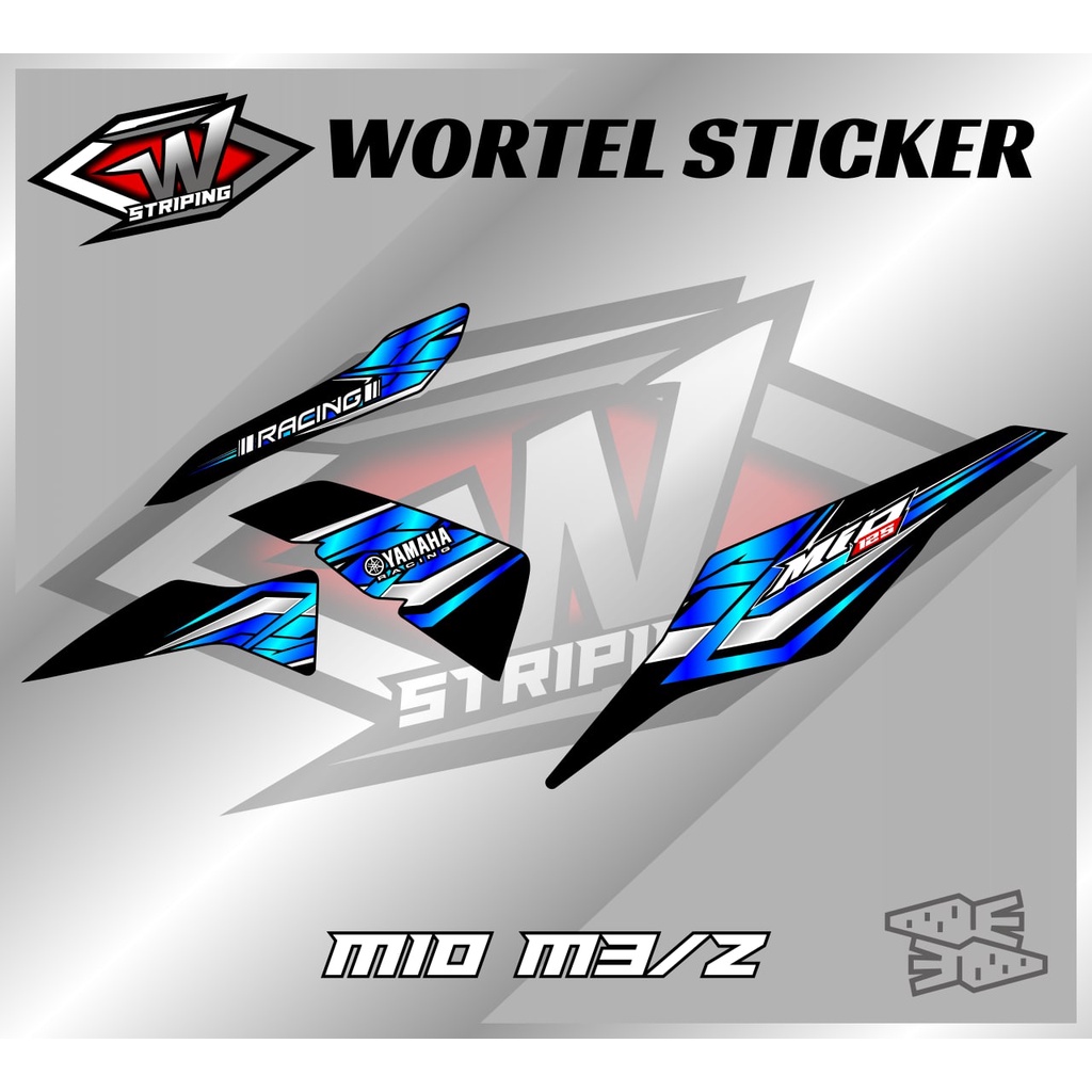 Striping Mio M3-Stiker Lis Decal Hologram Motor Mio M3/Mio Z Racing v5