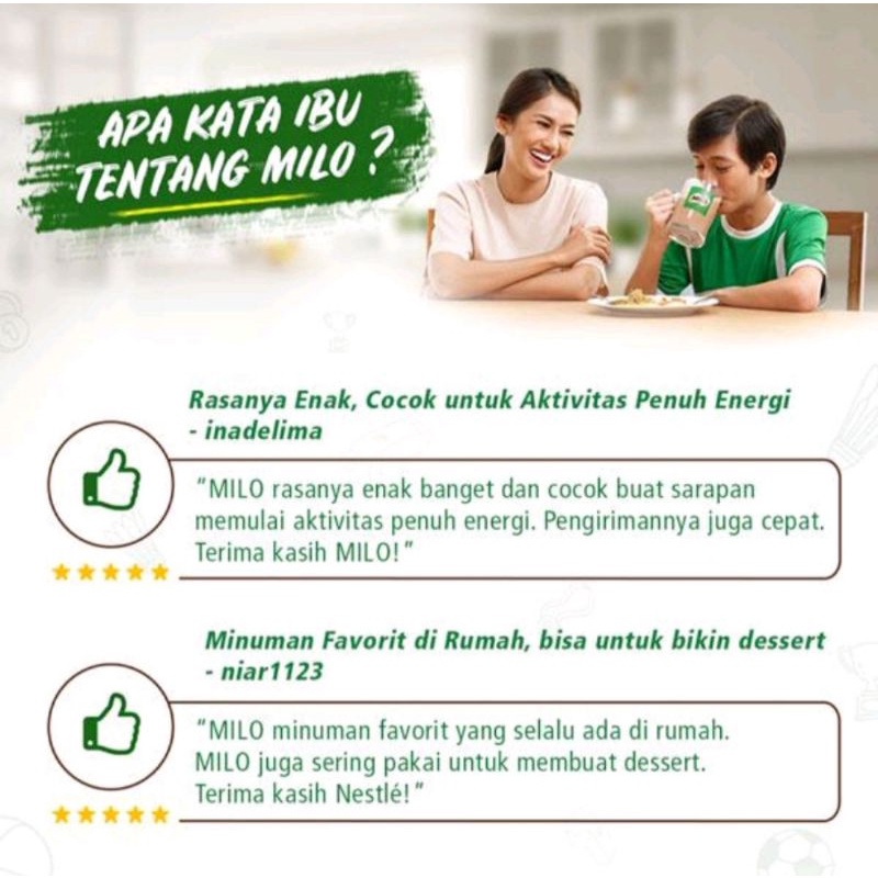 MILO UHT  110ml &amp; 180ml (1DUS isi 36pc)