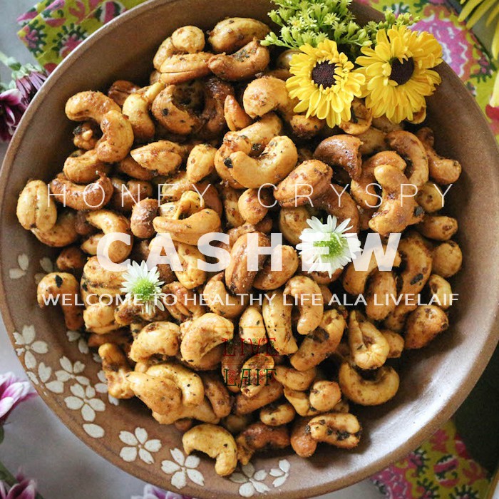 500gr Kacang Cashew / Mede / Mete Goreng Honey Sesame Madu Wijen