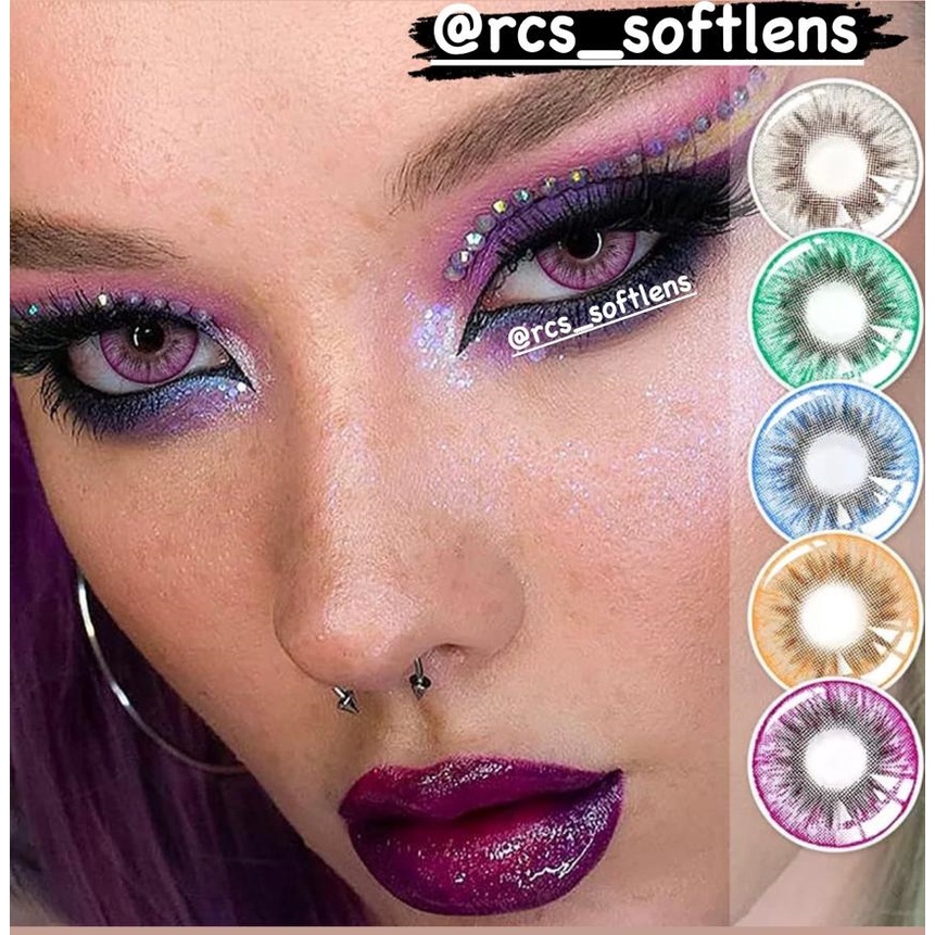 RCS - Softlens cosplay halloween hijau ungu