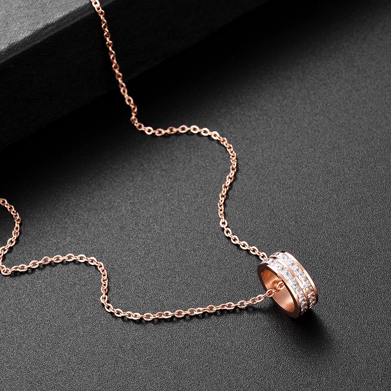 Kalung cincin titanium korea style anti karat