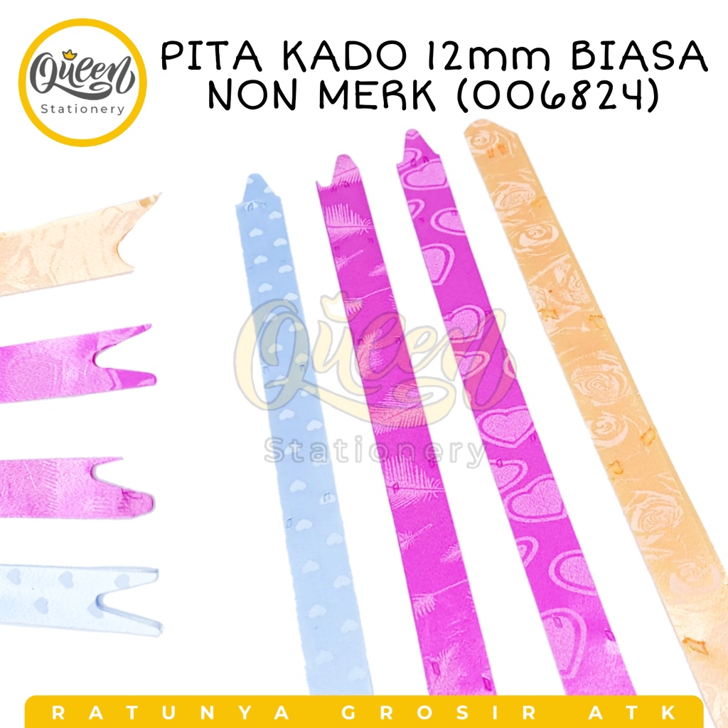 

PITA KADO 12MM BIASA NON MERK / HIASAN KADO / PITA HIAS / PITA SERUT (006824)