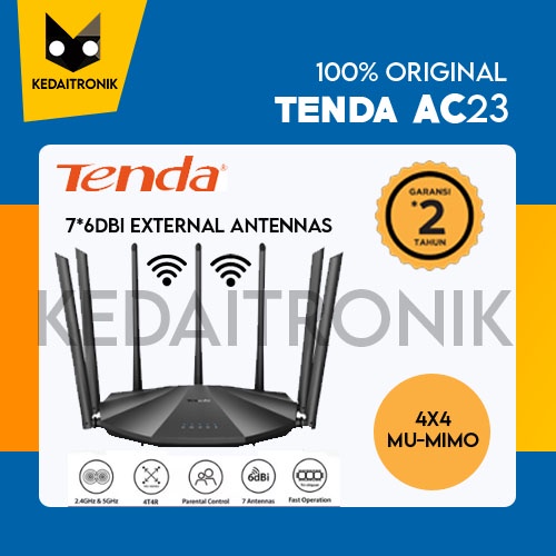 Tenda Router AC23 AC2100 Dual Band Gigabit WiFi Router