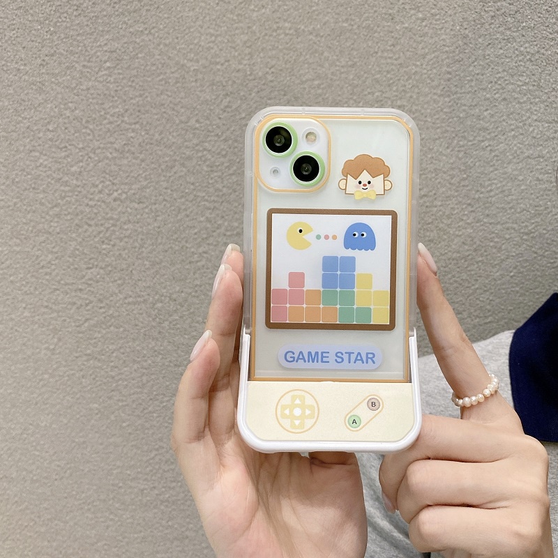 Casing iPhone 11 12 13 Pro MAX X XR XS MAX 7 8 Plus Motif Game Console Tahan Jatuh