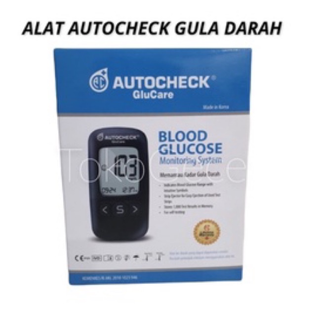 Alat Autocheck Gula Darah /Alat Autocheck GLUCARE /Alat cek Gula Darah Autocheck GluCare Blood Gluco