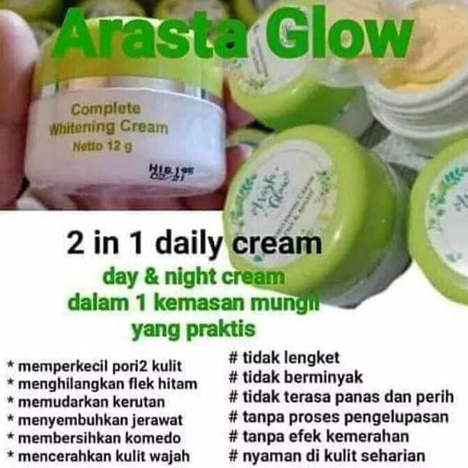ARASTA GLOW CREAM WAJAH / CREAM ARASTA / GLOW CREAM BPOM Asli 100% Original