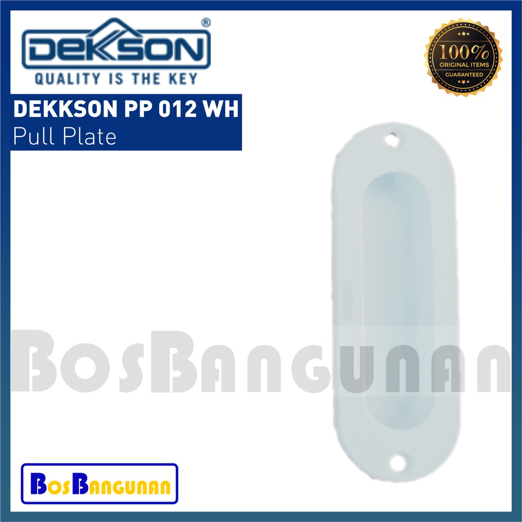 Handle Pintu DEKKSON PP 012 WH/ Pull Plate Sliding DEKKSON PP012 WH