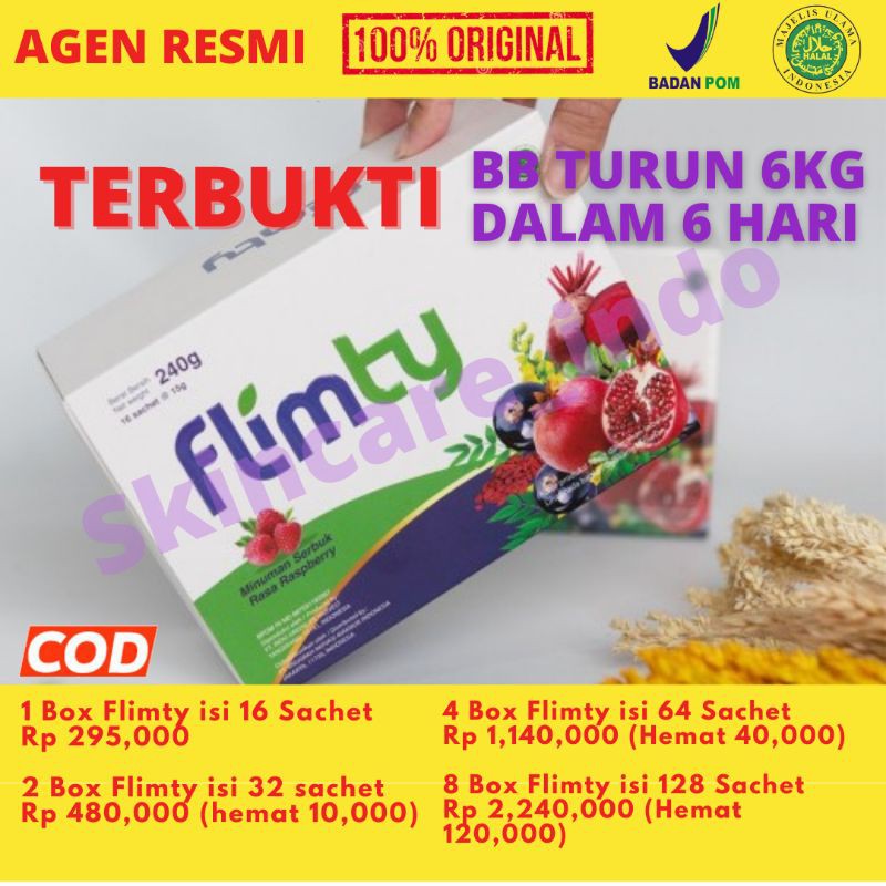 

Flimty Fiber Minuman Serat Herbal Diet Pelancar BAB Obat Kurus 1 Box