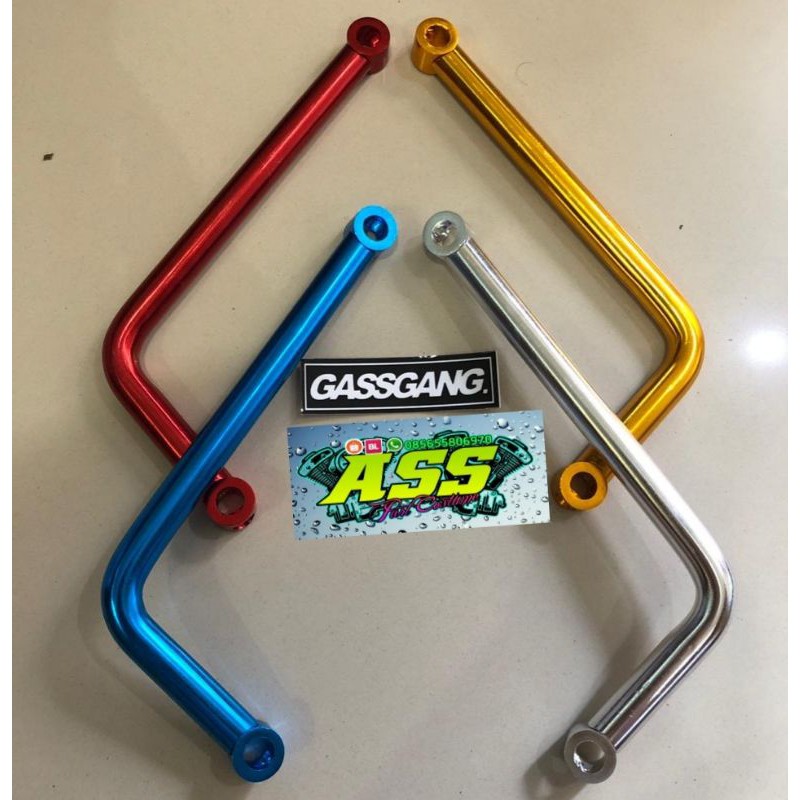 Klem dudukan gantungan L pangkon breket knalpot nalpot racing model l cb gl megapro-pangkon knalpot 