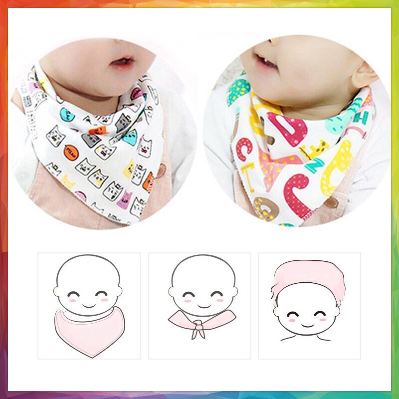 Celemek Makan Bayi / Baby Slabber Bib/ Slabber Segitiga