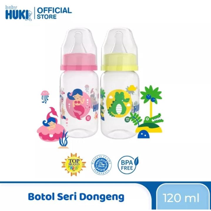 Huki - Botol PP SP Round 120 ML