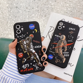 NASA space square edge silicone case for iphone 11 Pro X