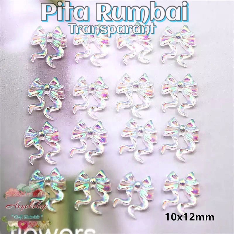 PITA TRANSPARANT NAILART HIASAN TASBIH DIGITAL SWAROVSKI AKSESORIS BAHAN