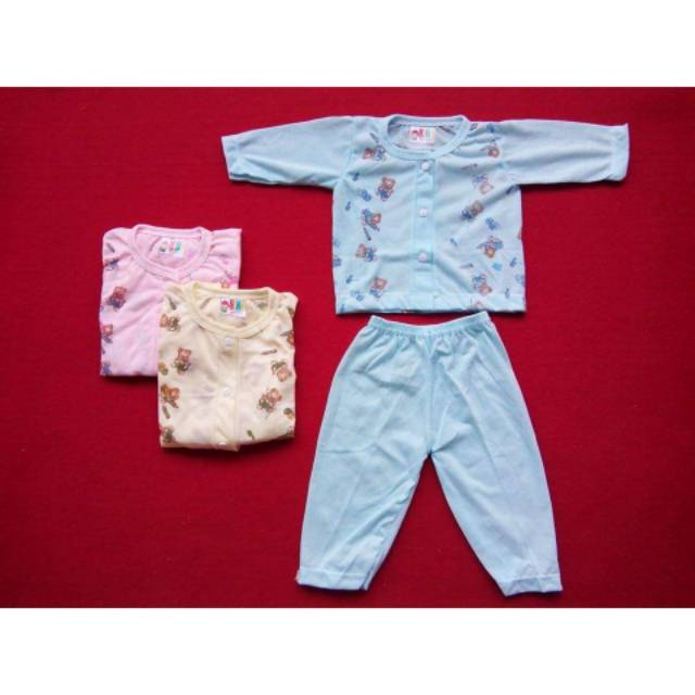 Setelan Baju Bayi Panjang Polyester