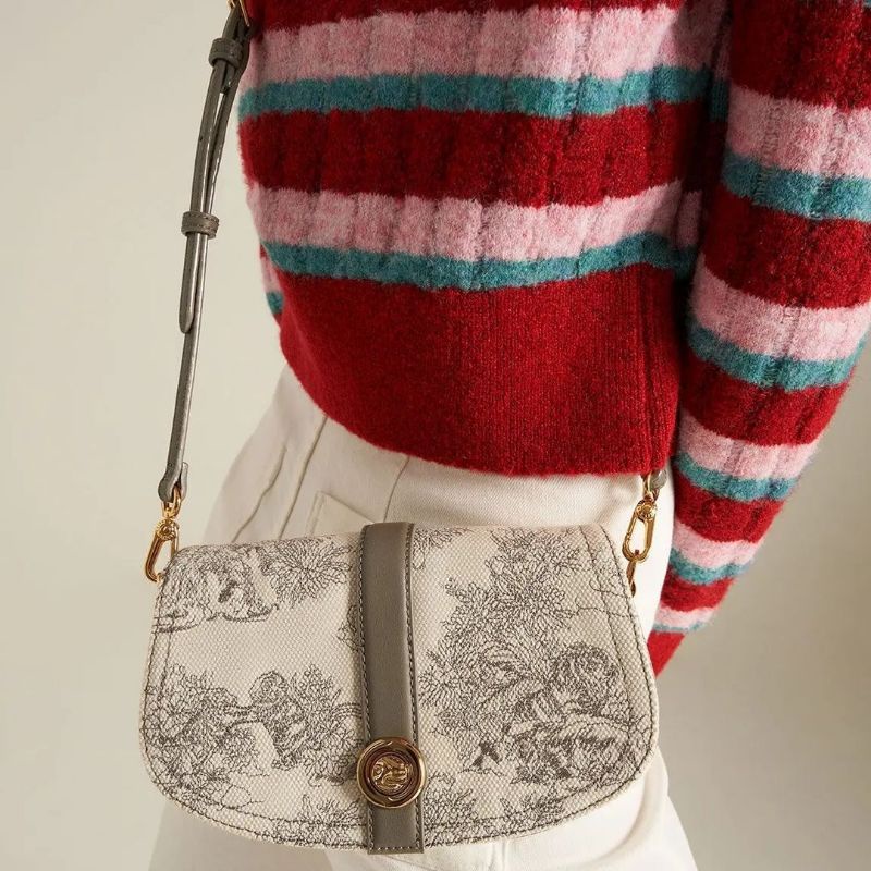 7.7 SALE | CK Tiger Calligraphy Chain Handle Shoulder Bag