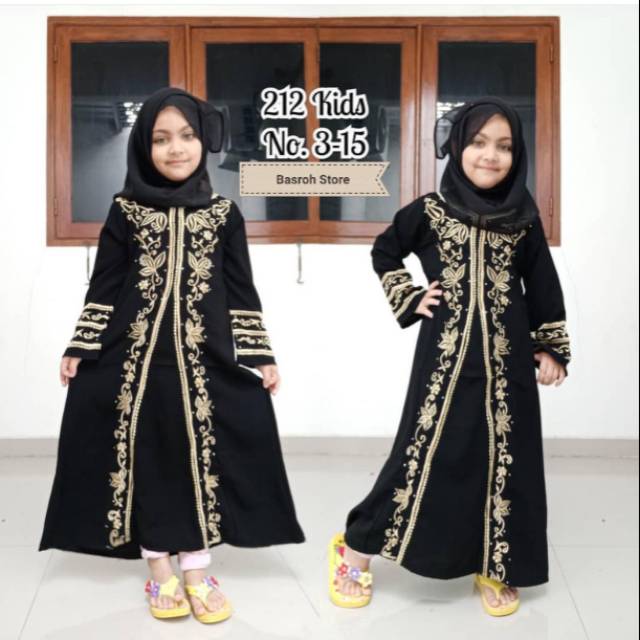 Cod New Abaya Anak Gamis Maxi Dress Arab Saudi Bordi Turki Dubai Turkey Shopee Indonesia