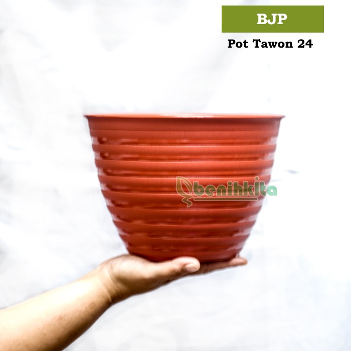 Pot Tanaman Bunga Tawon Ori 24 Coklat (BJP)