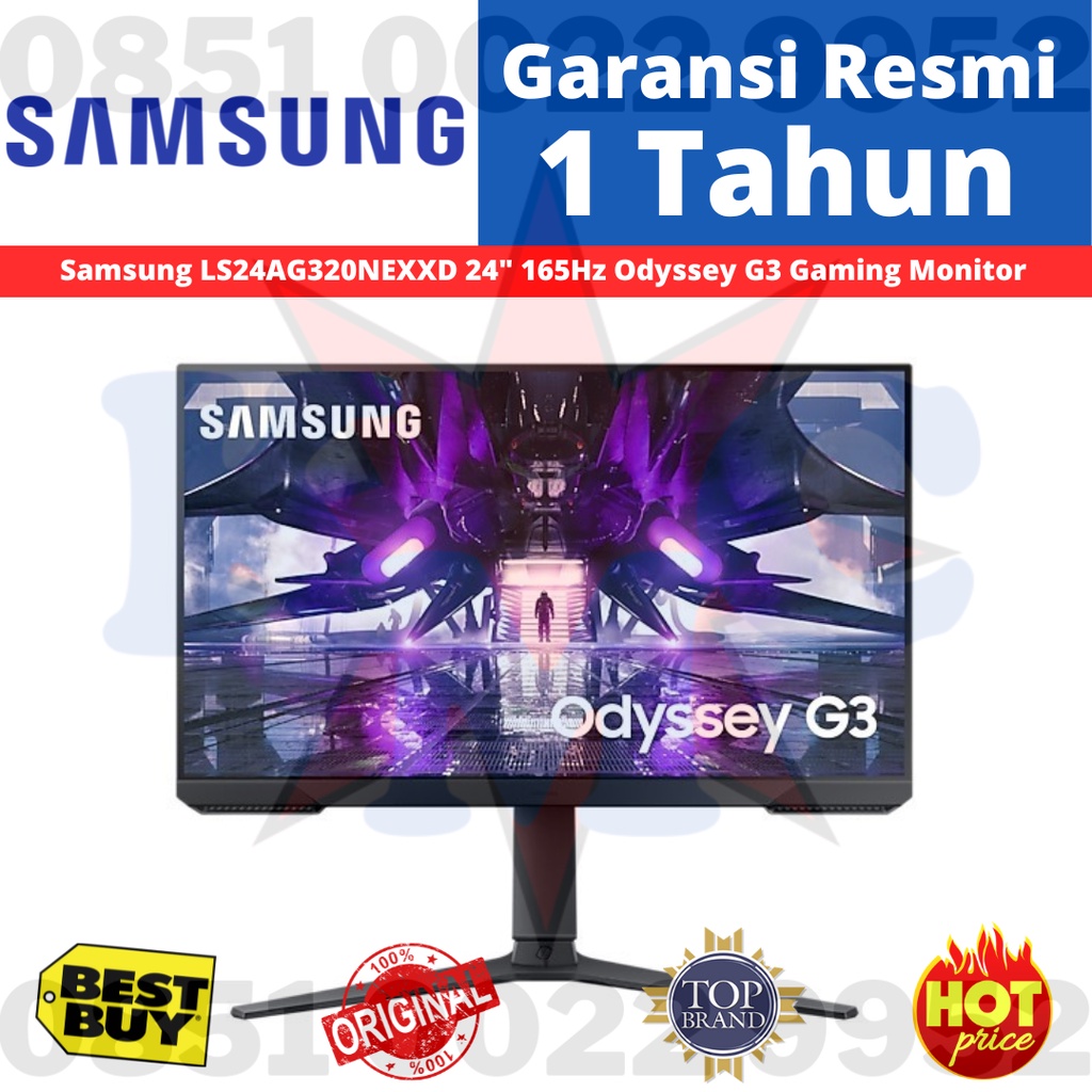 Samsung Odyssey G3 24&quot; Gaming Monitor Full HD 165Hz LS24AG320NEXXD LS24AG320