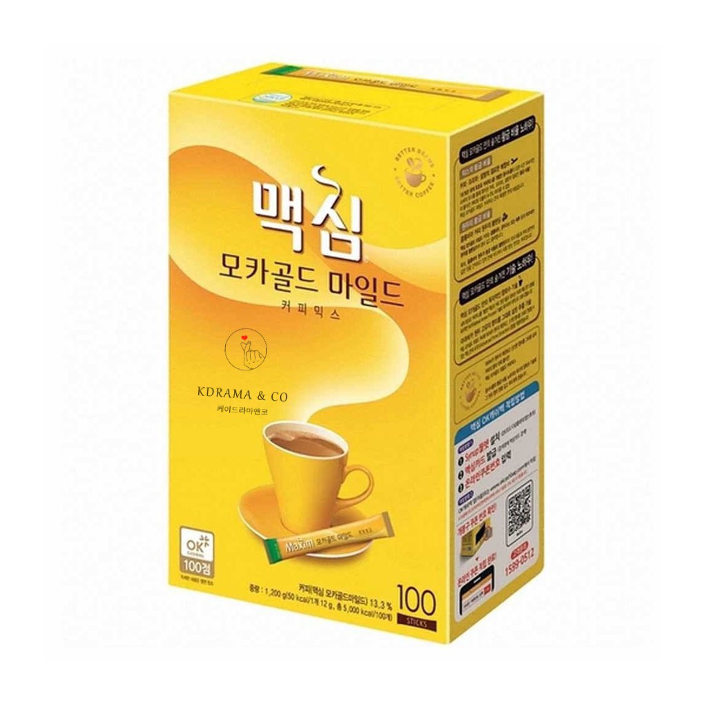 

Maxim Mocha Gold Mild Instant Coffee Mix Kopi Instan Korea isi 20 dan 100 Sticks