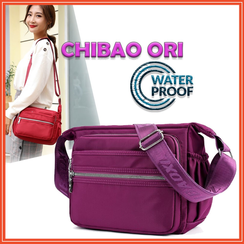  TAS  SELEMPANG  SLING BAG IMPORT WANITA  KOREA SIMPLE CHIBAO 