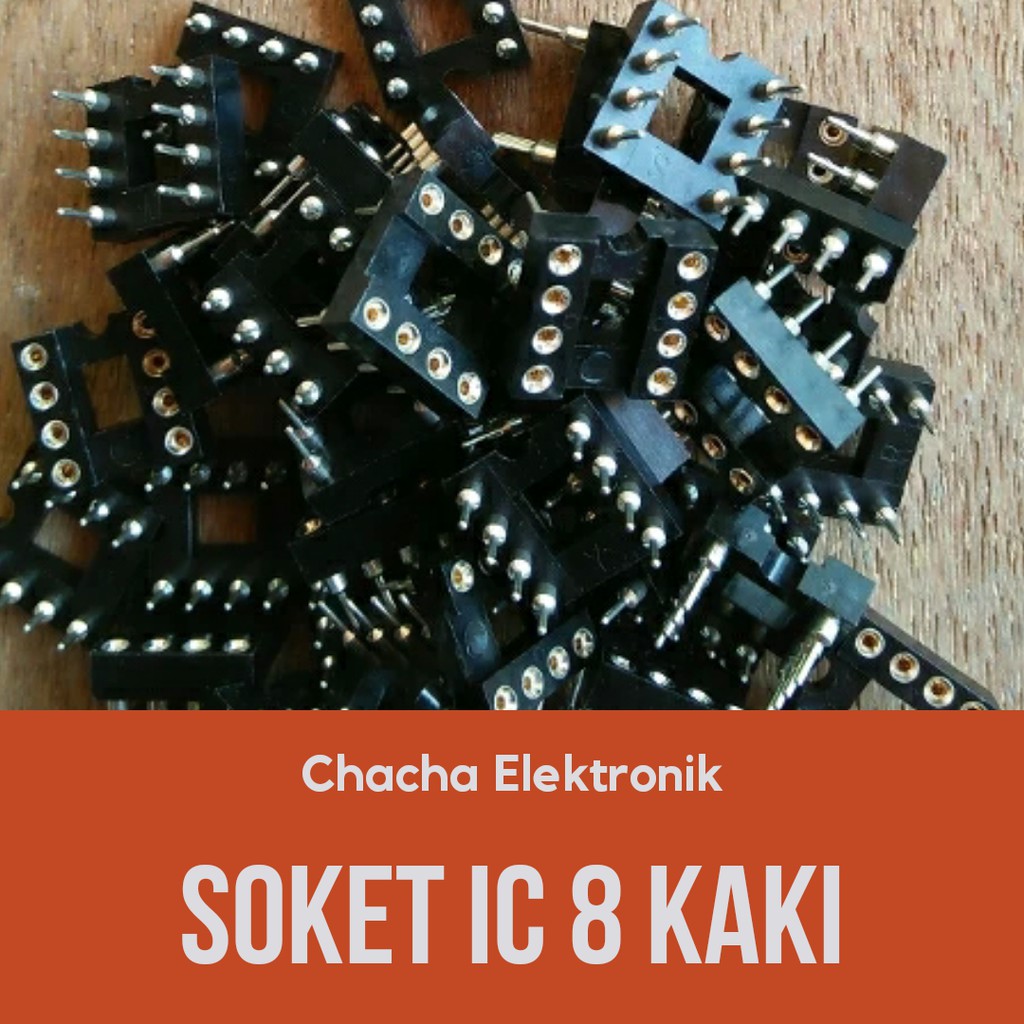 Soket IC 8 Pin Soket IC 8 Kaki