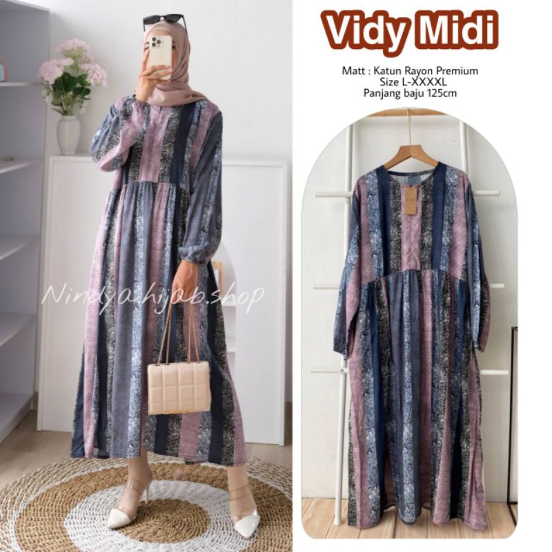 Gamis midi dress L XL XXL XXXL XXXXL ld 100 110 120 130 140 kekinian viral 2022 model ussy