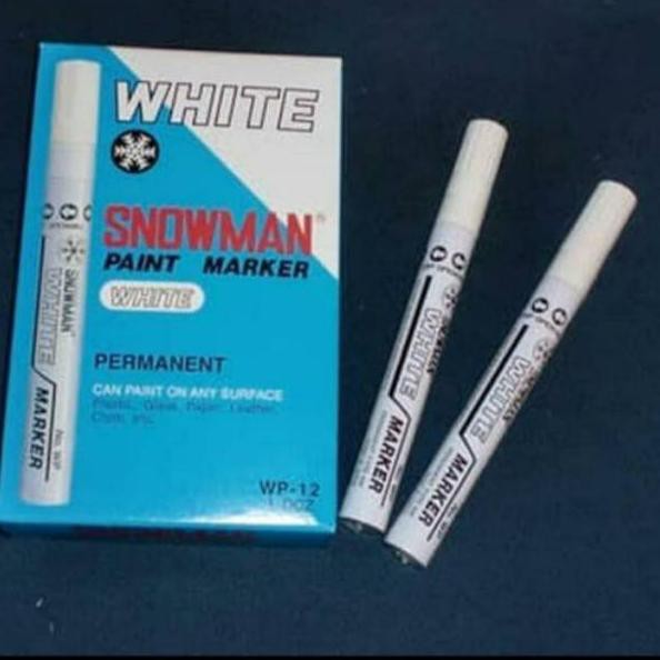 

HITZ 2021 Spidol Snowman White Marker Putih WP-12