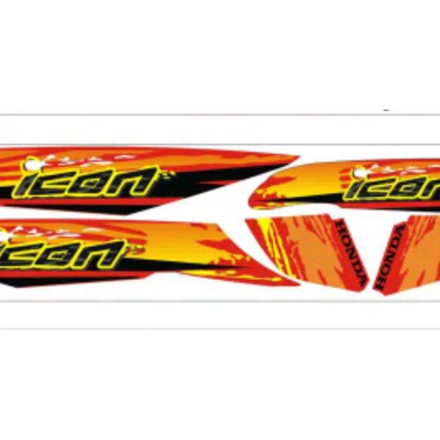 Striping beat Karbu icon sport Transparan UV