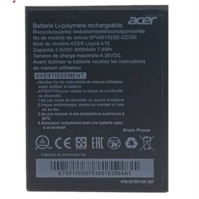 Battery Batre Baterai Acer Liquid A15 BAT-A15 BATA15 BAT A15