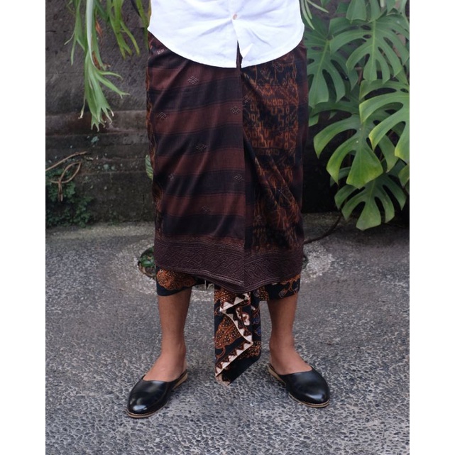 Saput Endek Kombinasi Bordir / Busana Adat Bali / Busana Adat Bali Pria / Pakaian Adat Bali