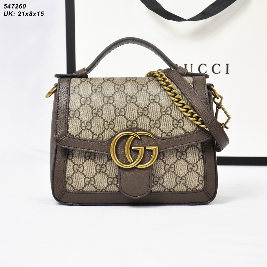 TAS GUCCI GG TOP HANDLE TAS WANITA TAS SELEMPANG TAS CANTIK TAS FASHION FASHIONABLE