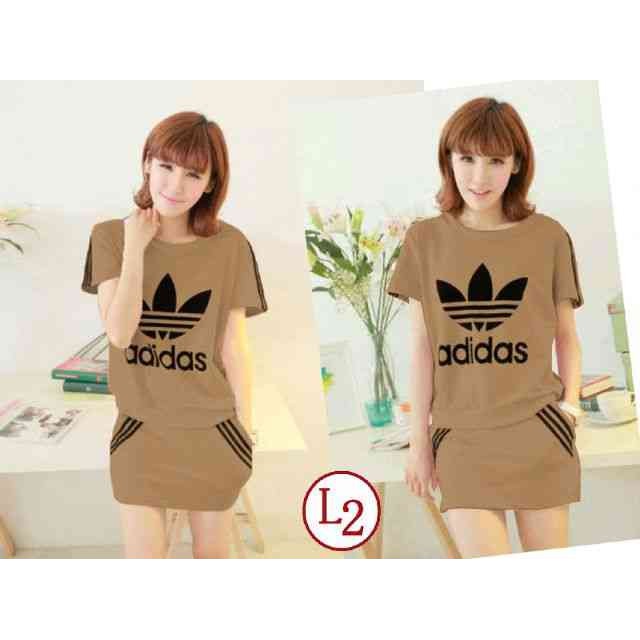 [St + Rok Adidas Mocha LT] Stelan Wanita Babyterry Mocca