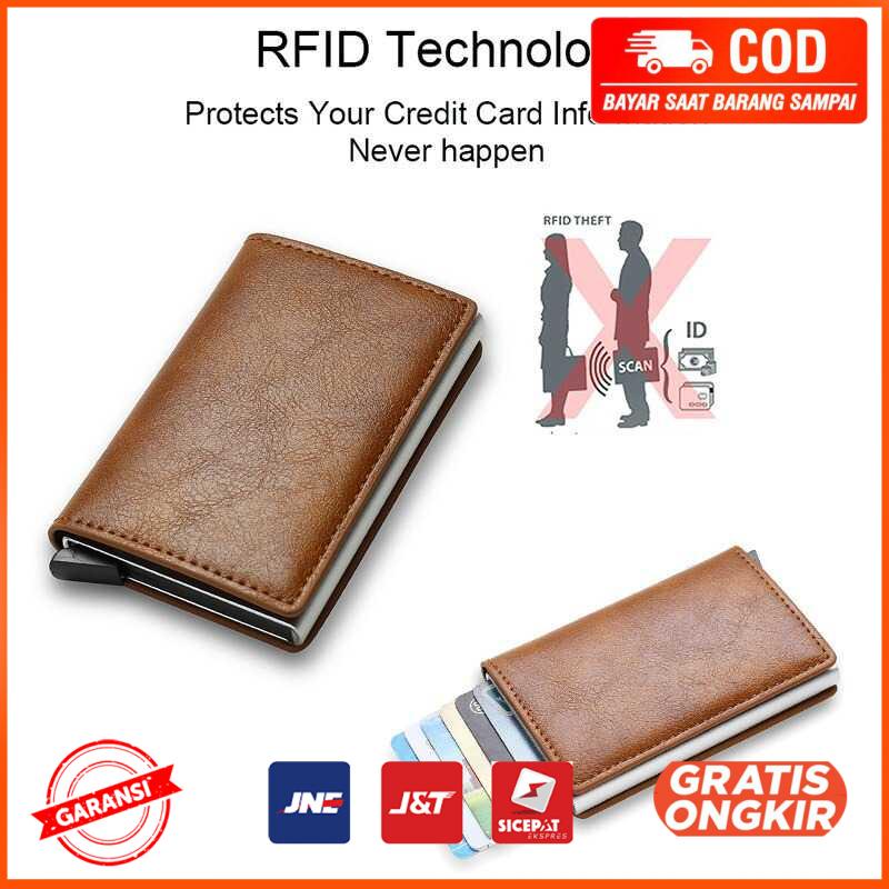 Dompet Kartu Anti RFID Card Wallet with AirTag Slot M218