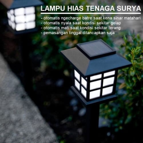 (VCM) LAMPU TAMAN JEPANG TENAGA MATAHARI/ MINIATUR LAMPU TAMAN/LAMPU TAMAN JEPANG