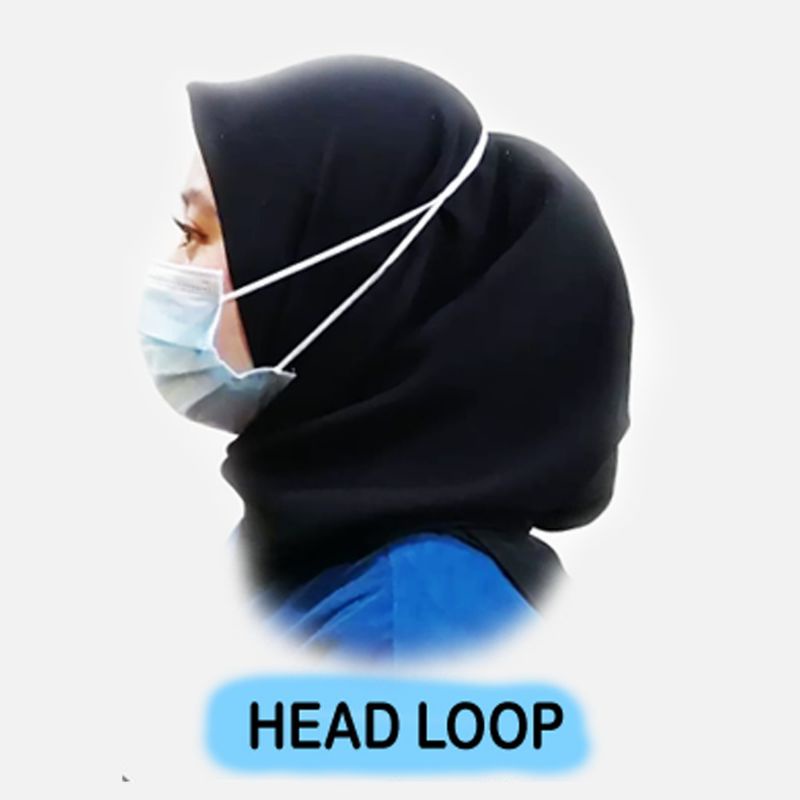 Masker hijab / Masker 3ply headloop