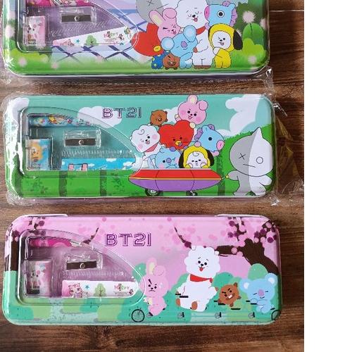 

⛄Coba dilihat TEPAK set / TEMPAT PENSIL BT21/BTS, FREE ISINYA, LUCU {Original}/[Star]/COD/「Termurah」/【Discount Today】