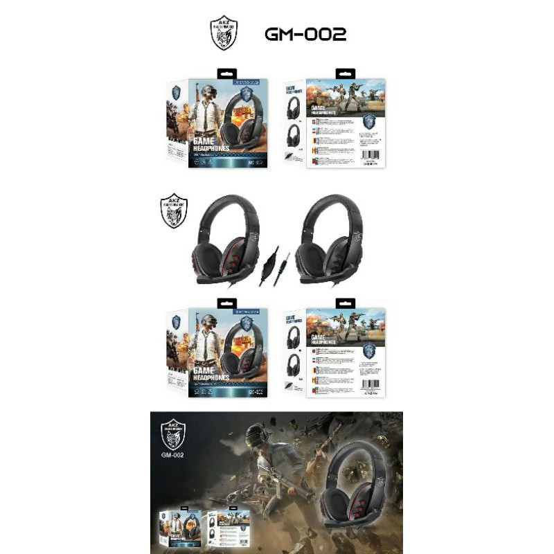 Headset Headphone Handsfree Bando GAME Gaming GM 002 gm002 gm-002