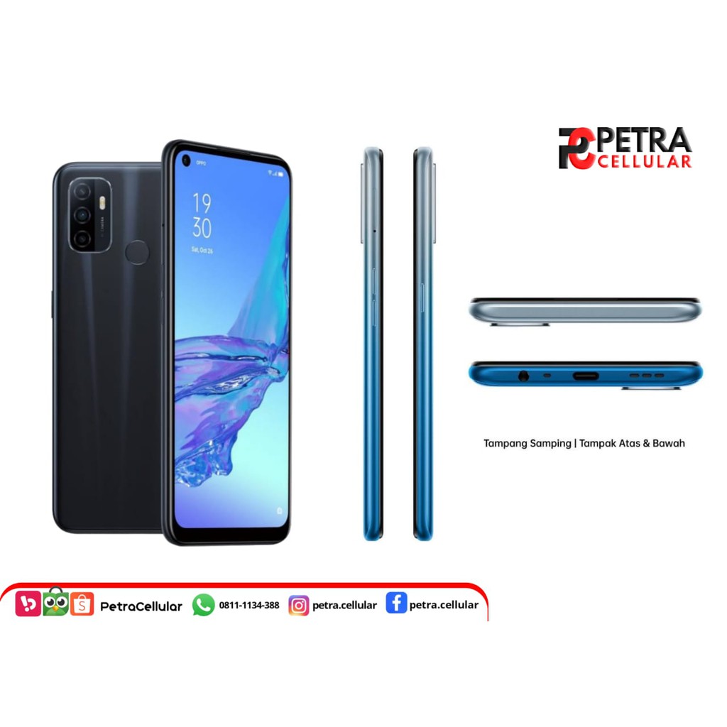 OPPO A53 RAM 6GB ROM 128GB Garansi Resmi