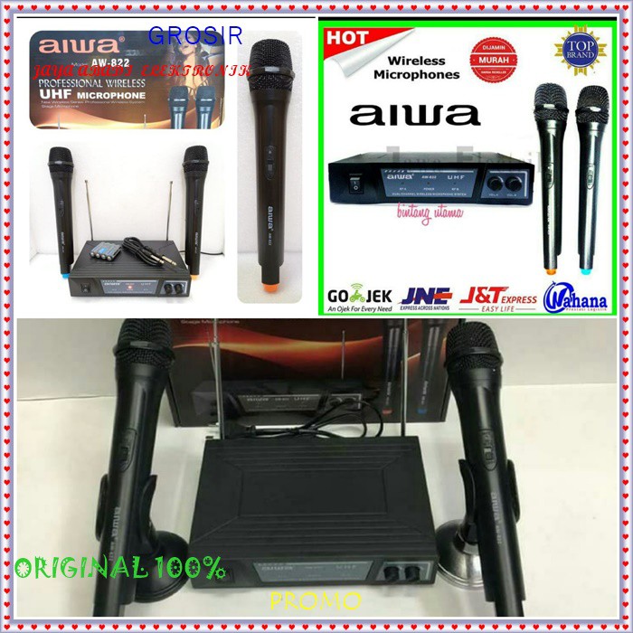G37 aiwa naiwa mic karaoke wireless system mik wireles mikrophone profesional pro suara audio sound